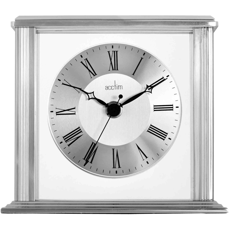 Hamilton Silver Effect Mantel Clock
