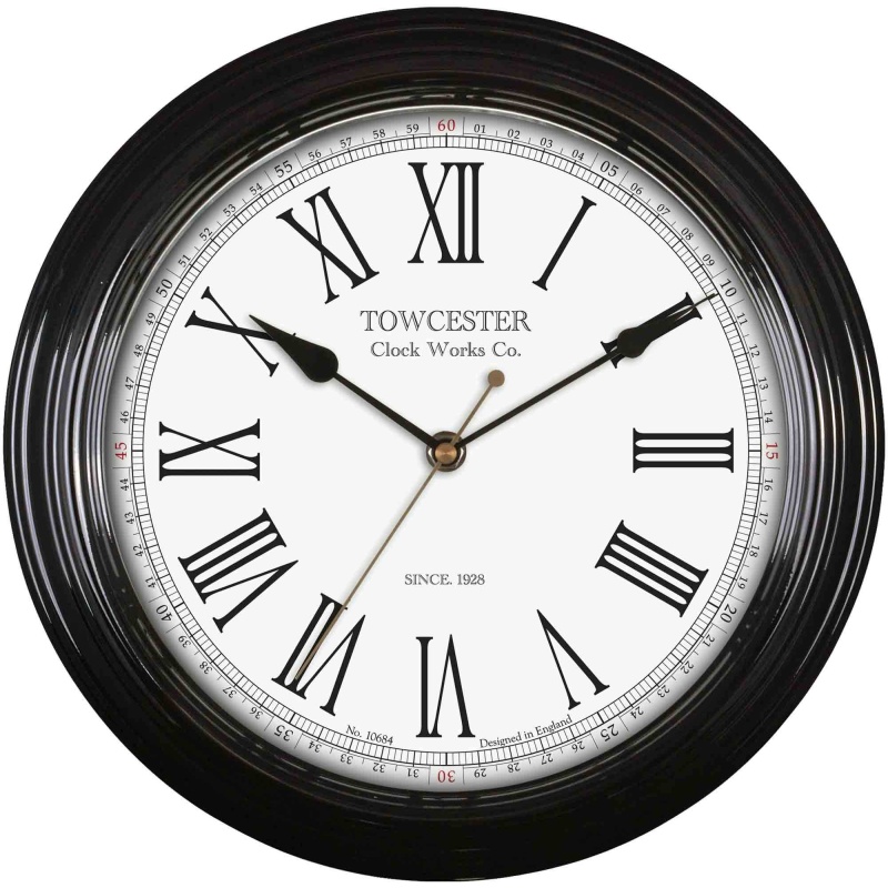 Redbourn Black Wall Clock