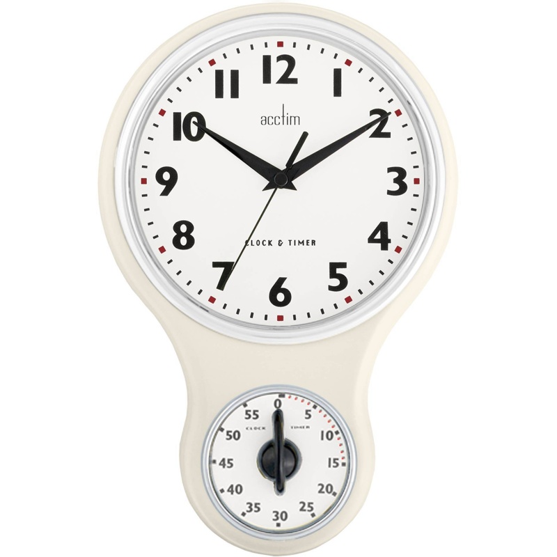 Kitchen Time Cream Kitchen Wall Clock