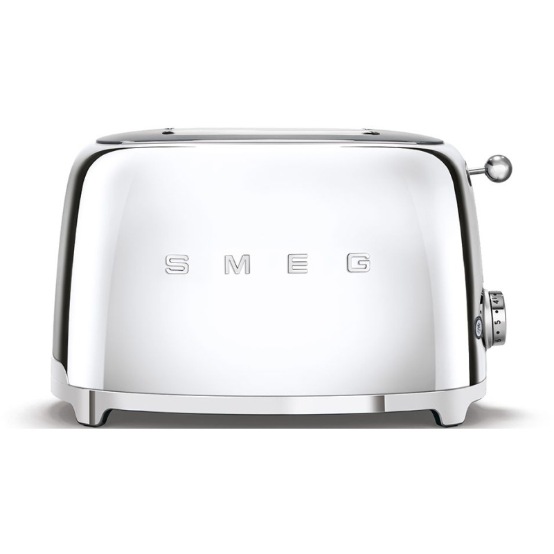 Smeg Tsf01ssuk 2 Slice Toaster - Chrome
