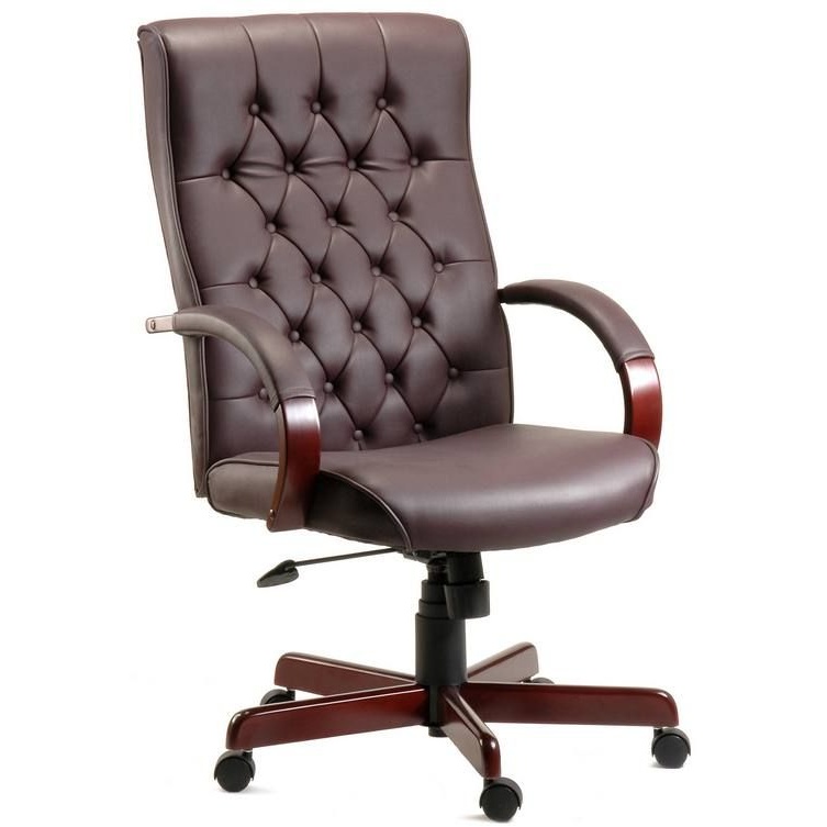 Warwick Burgundy Office Chair