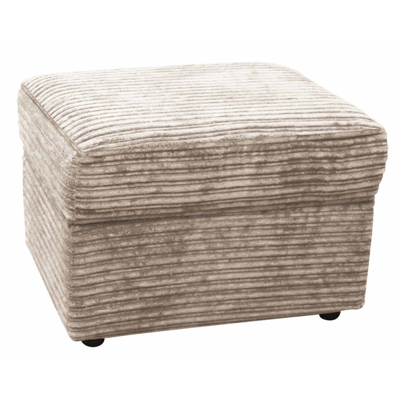 Dexter Plain Fabric Storage Footstool