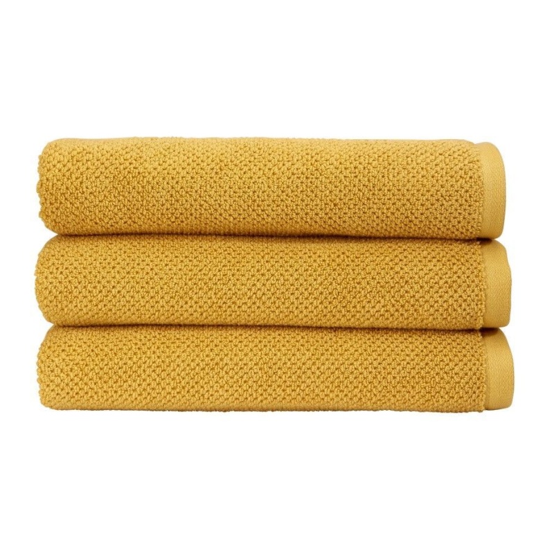 Christy Brixton Saffron Textured Bathroom Towels