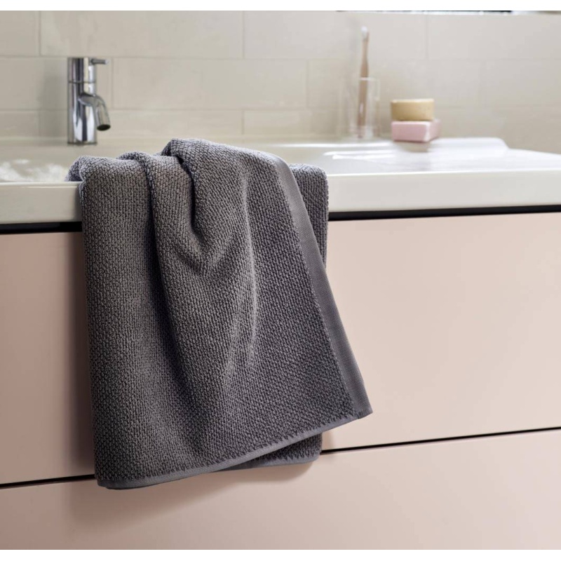 Christy Brixton Textured Towel - Titanium