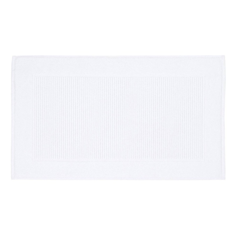 Christy Supreme White Terry Towelling Bath Mat