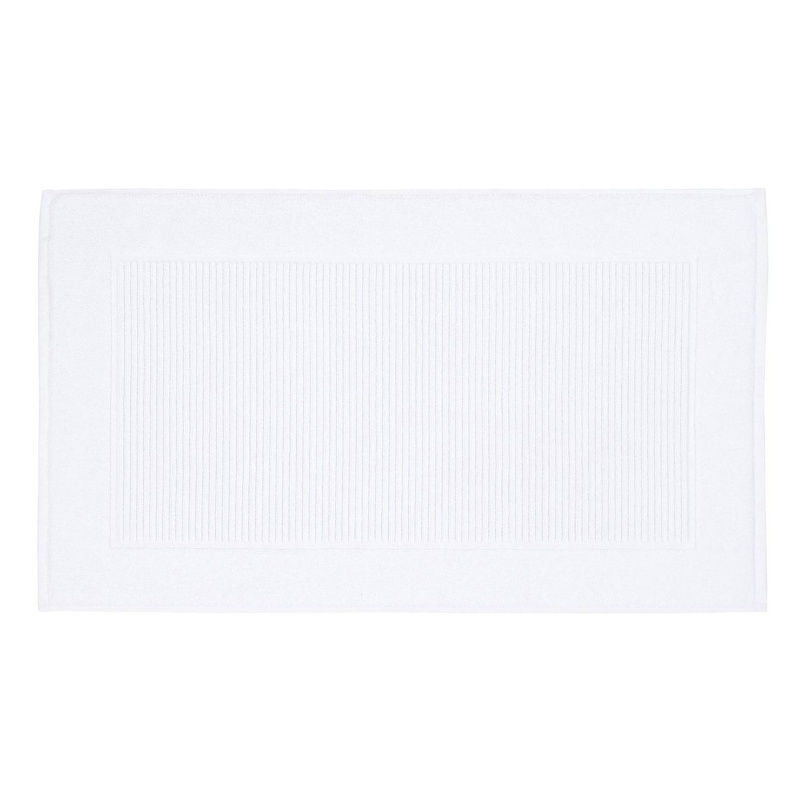 Christy Supreme White Terry Towelling Bath Mat