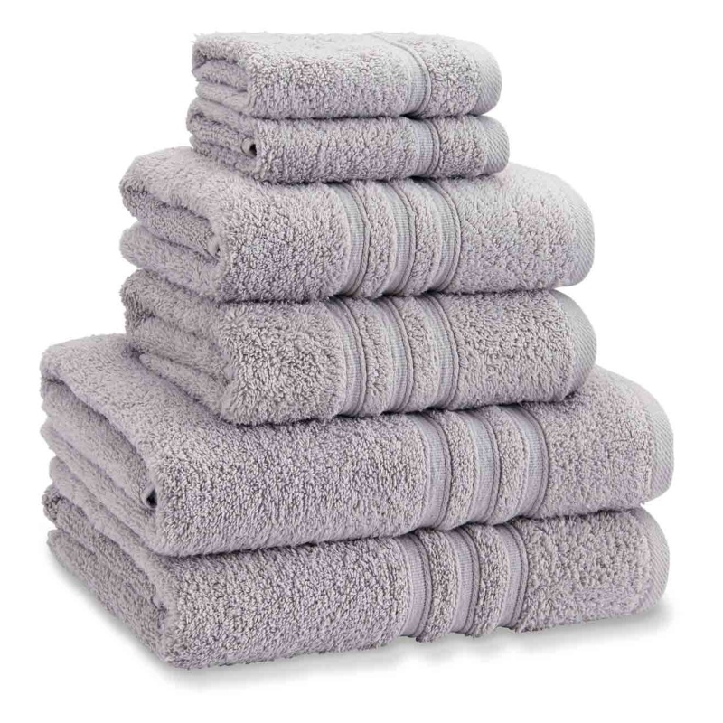 Catherine Lansfield Silver Zero Twist Bathroom Towels