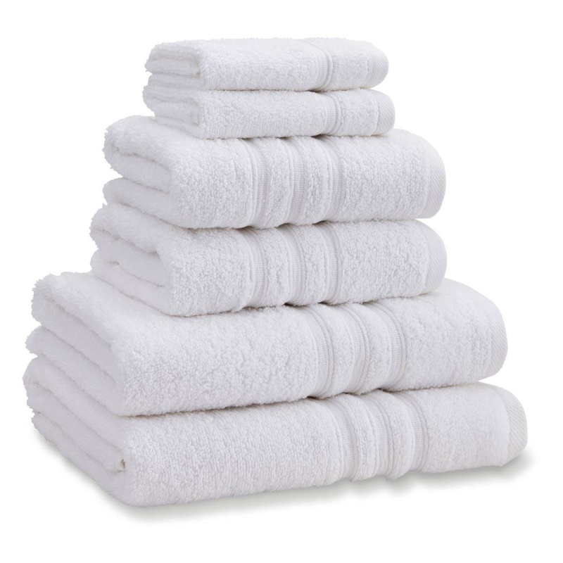 Catherine Lansfield White Zero Twist Bathroom Towels
