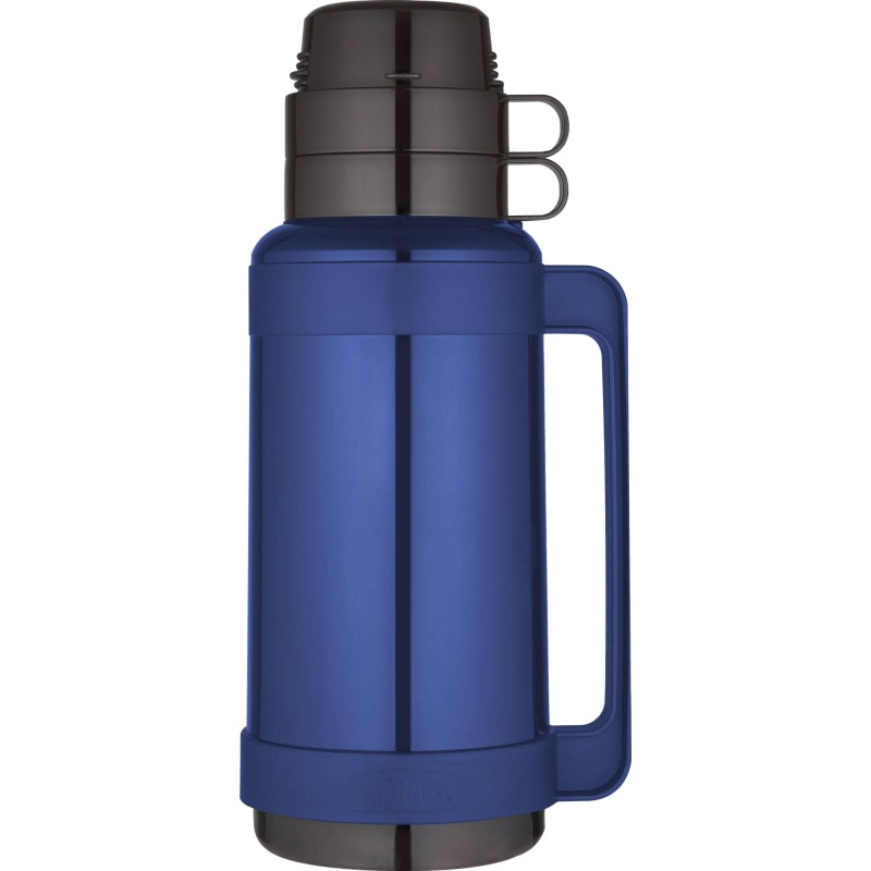 Thermos Black/Green/Blue Mondial Flask Ass 1L