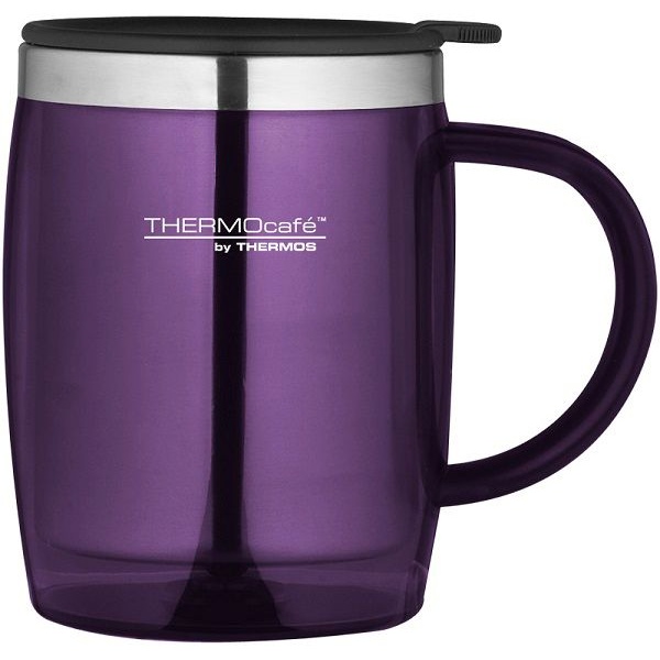 Thermos Translucent Desk Mug Purple 450Ml