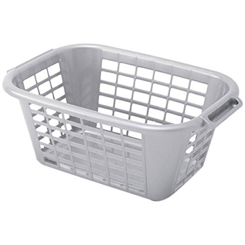 Addis Rectangle Laundry Basket Metallic 40L
