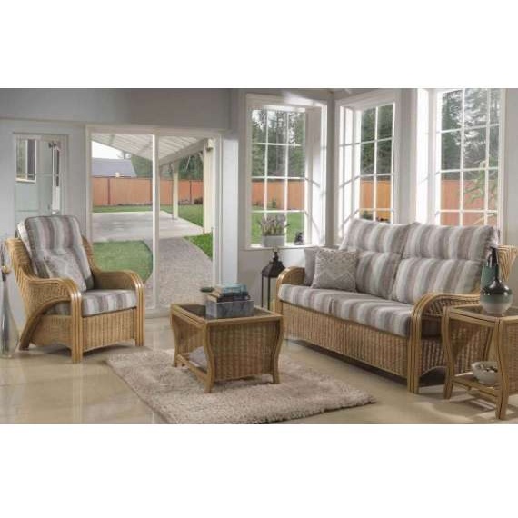 Desser Opera Light Oak 3 Seater Suite