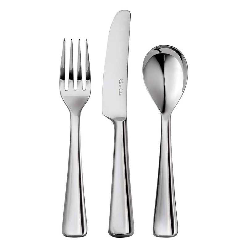 Robert Welch Malvern Bright 18/10 3 Piece Kids Cutlery Set