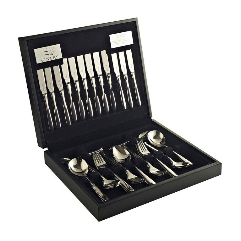 Viners Eden 18/10 Cutlery 44 Piece Wooden Canteen Set