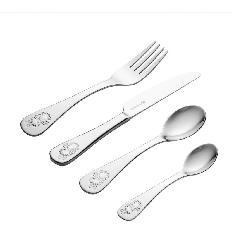 Viners Jungle 18/0 Kids 4 Piece Cutlery Set