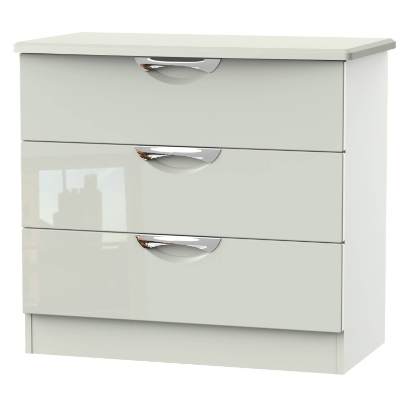 Cambourne Cam010 3 Drawer Chest with Kashmir Gloss Fronts and Kashmir Surround