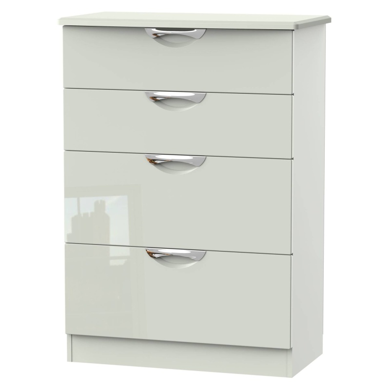Cambourne Cam050 4 Drawer Deep Chest with Kashmir Gloss Fronts and Kashmir Surround