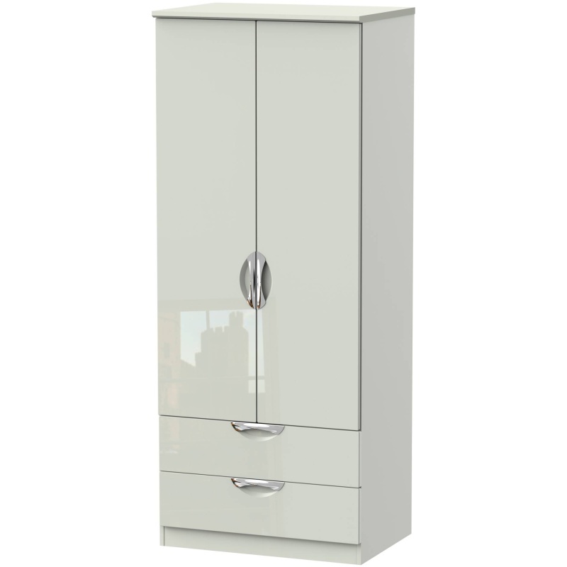 Cambourne Cam061 Double Gents Wardrobe with Kashmir Gloss Fronts and Kashmir Surround