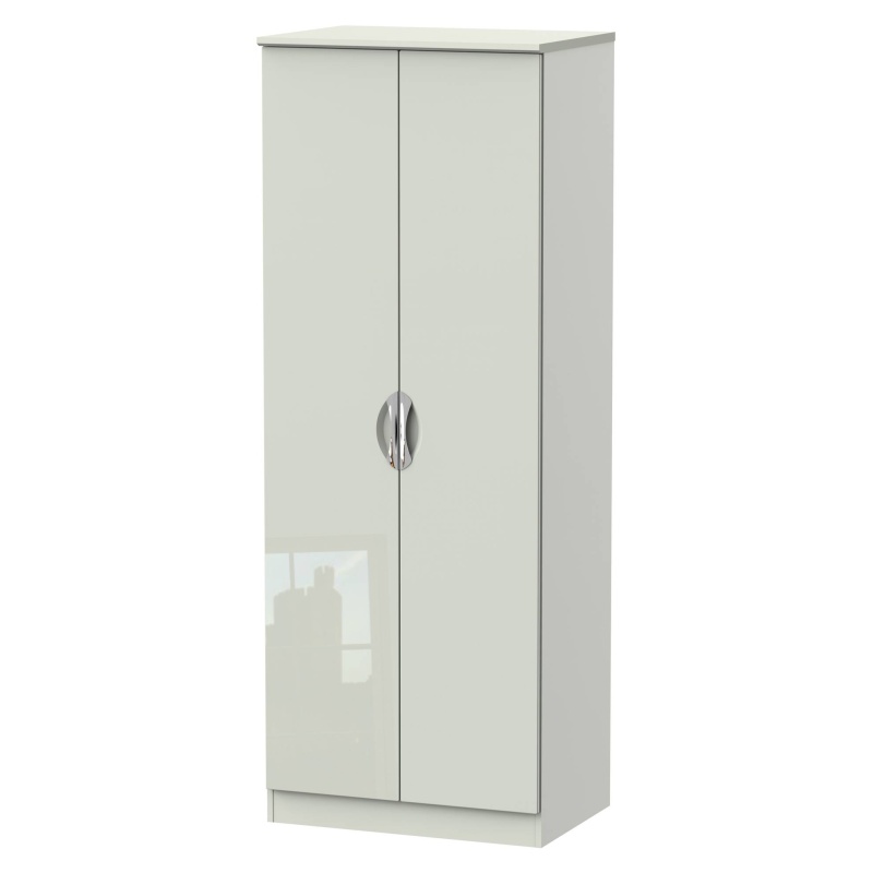 Cambourne Cam080 Tall Double Wardrobe with Kashmir Gloss Fronts and Kashmir Surround