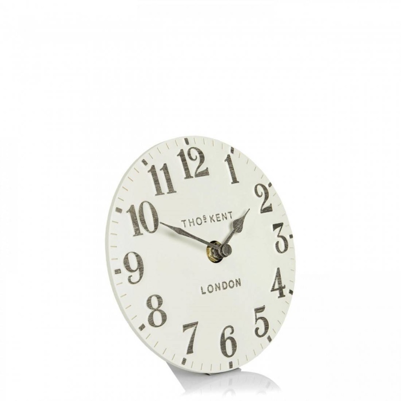 Thomas Kent Arabic Limestone 6In Mantel Clock