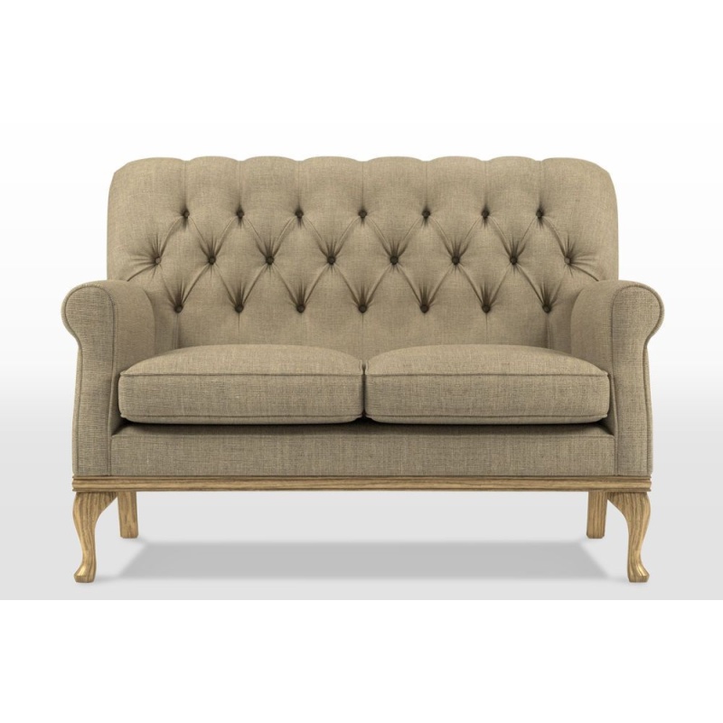 Wood Bros Burnham Fabric 2 Seater Sofa - Finchley Natural