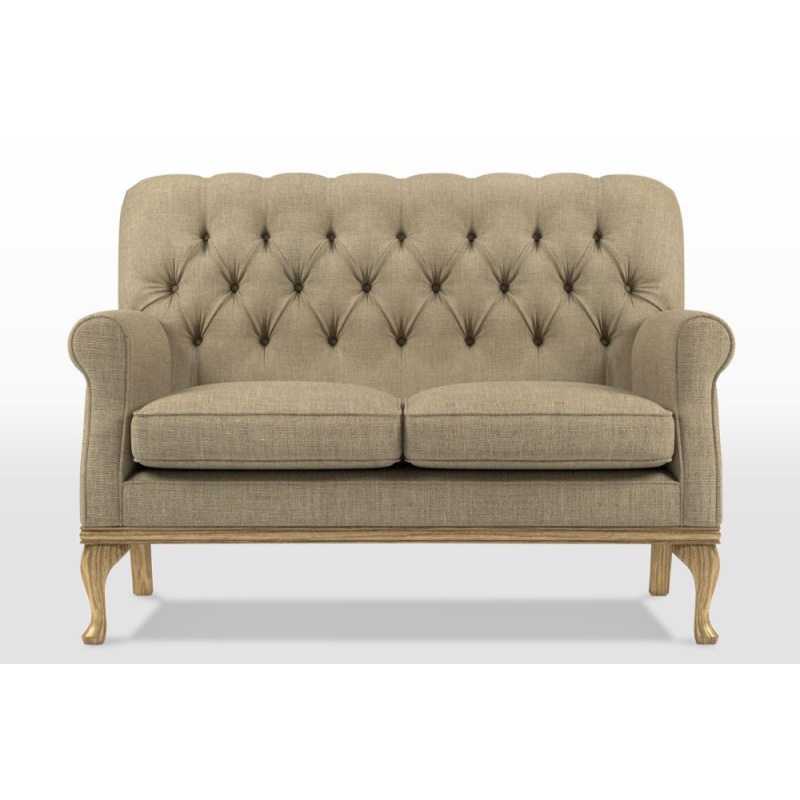 Wood Bros Burnham Fabric 2 Seater Sofa - Finchley Natural