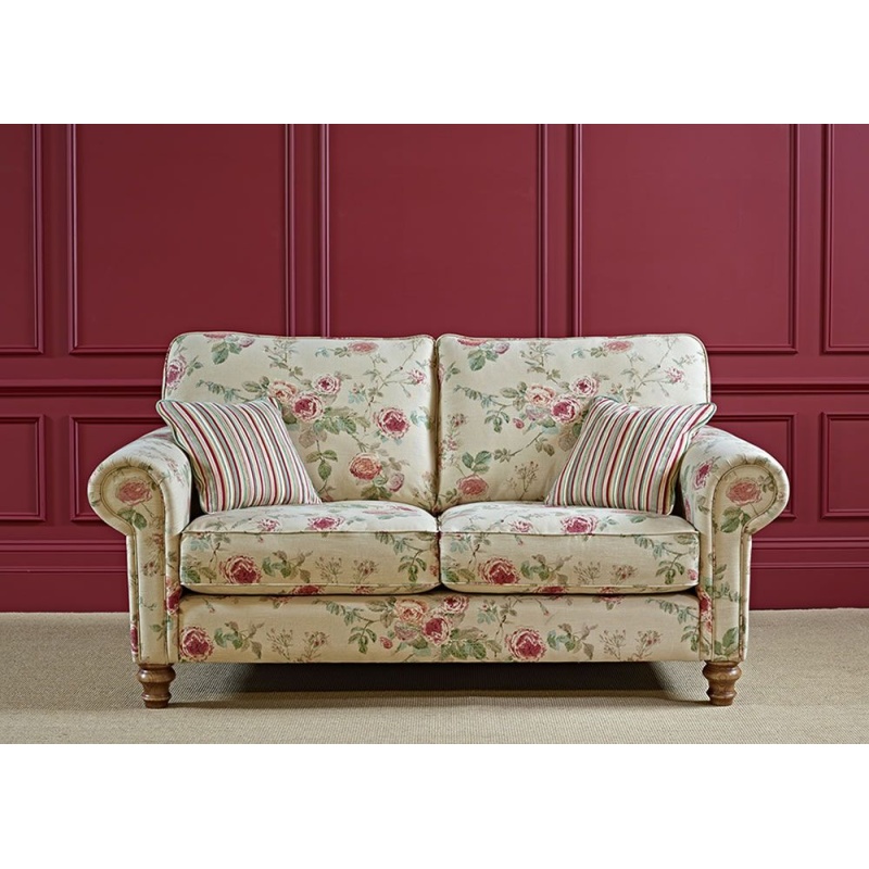 Wood Bros Lavenham Fabric Sofa - Turned Wood