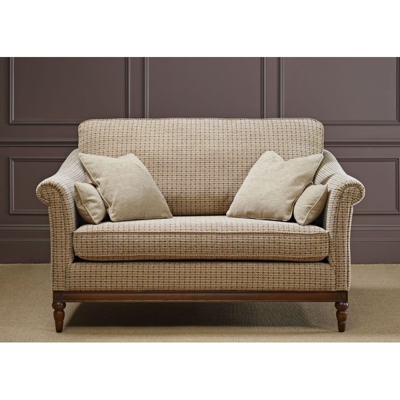 Wood Bros Weybourne Fabric Sofa - Compact Turned Wood