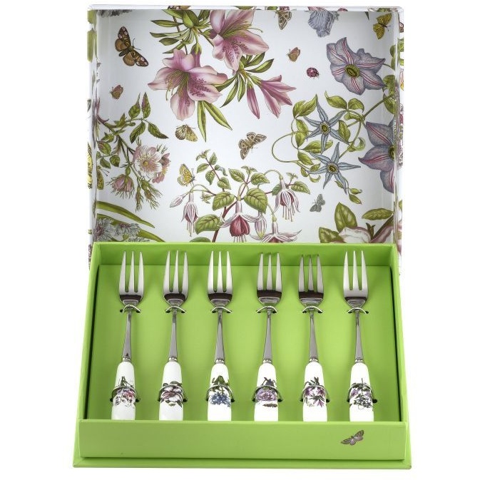 Portmeirion Botanic Garden Pastry Forks Set Of 6