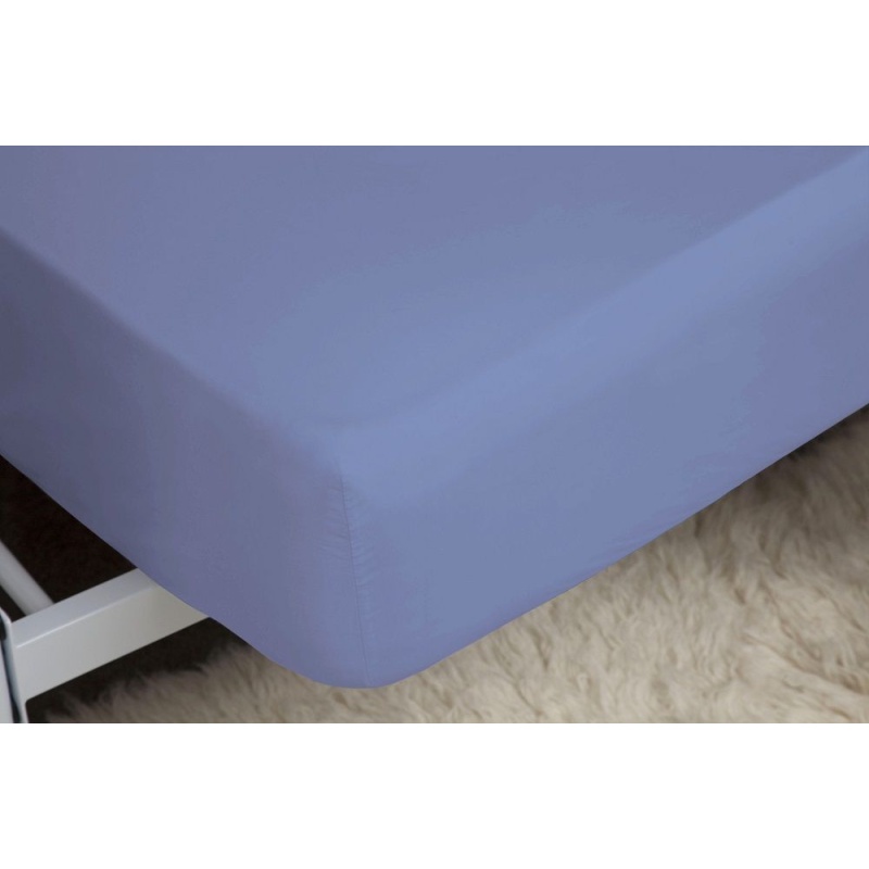 Belledorm 200 Count Fitted Sheet - Sky Blue