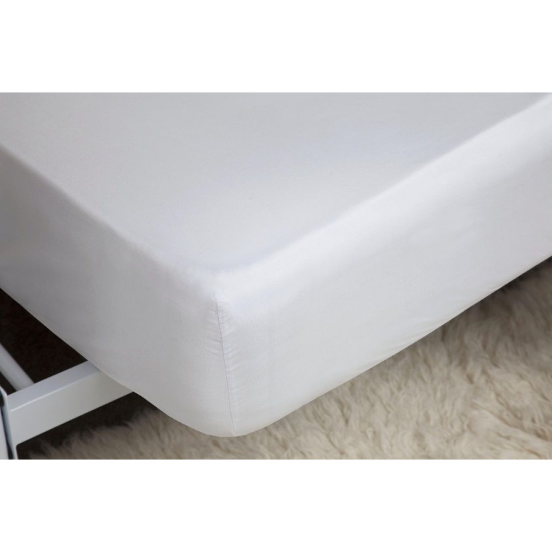Belledorm White 200 Count Fitted Sheet - Double