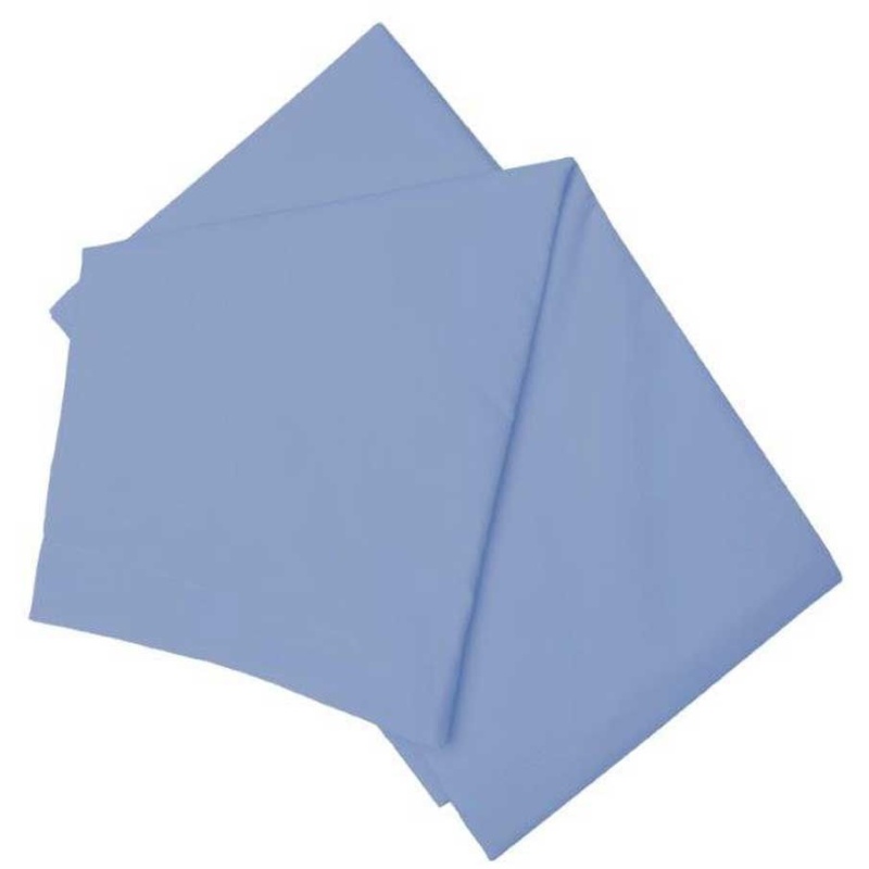 Belledorm Sky Blue 200 Count Flat Sheet - Single