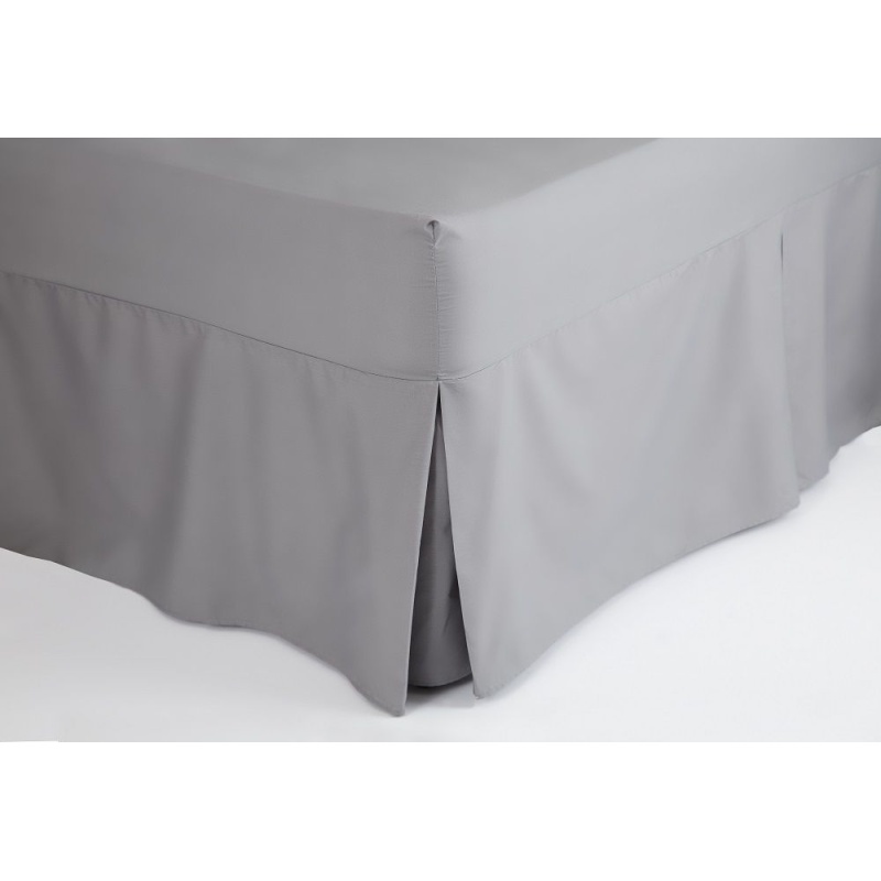 Belledorm Grey 200 Count Platform Valance - King