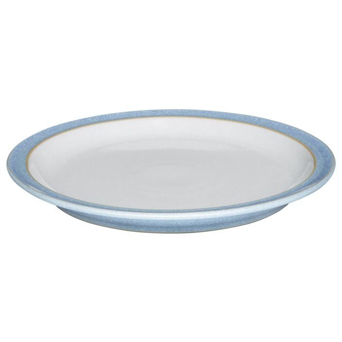 Denby Elements 27cm Blue Dinner Plate