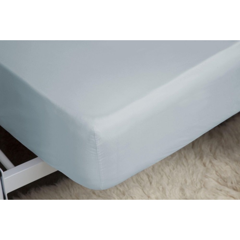 Belledorm Light 200 Count Extra Deep Fitted Sheet - Duck Egg - Single