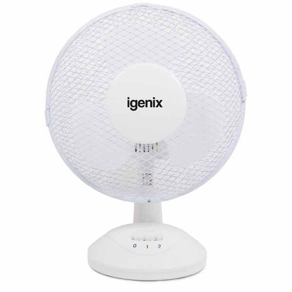 Igenix DF9010 9 Inch Desk Fan - White