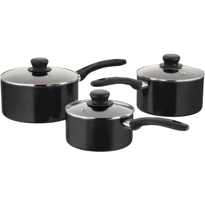 Judge Radiant 3 Piece Pan Set Black