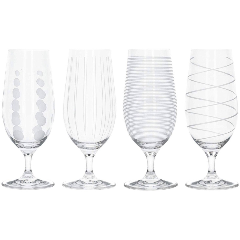 Creative Tops Silver Mikasa Cheers Pilsner Set Of 4