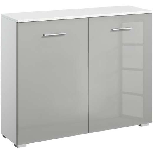 Stuttgart Soft Grey/Alpine White Cupboard