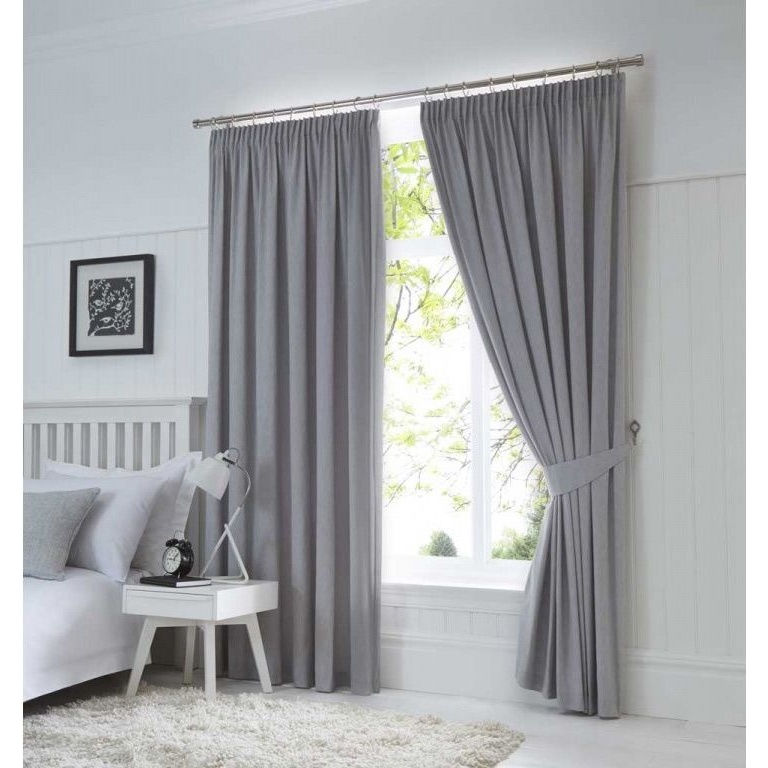 Fusion Dijon Silver Blackout Curtains