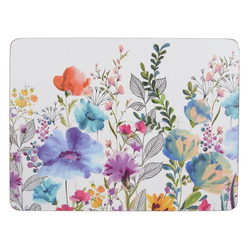 Creative Tops Meadow Floral Set of 6 Placemats