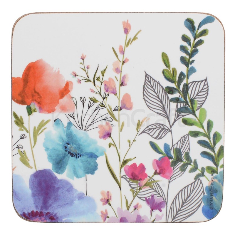 Creative Tops Meadow Floral Set of 6 Coasters