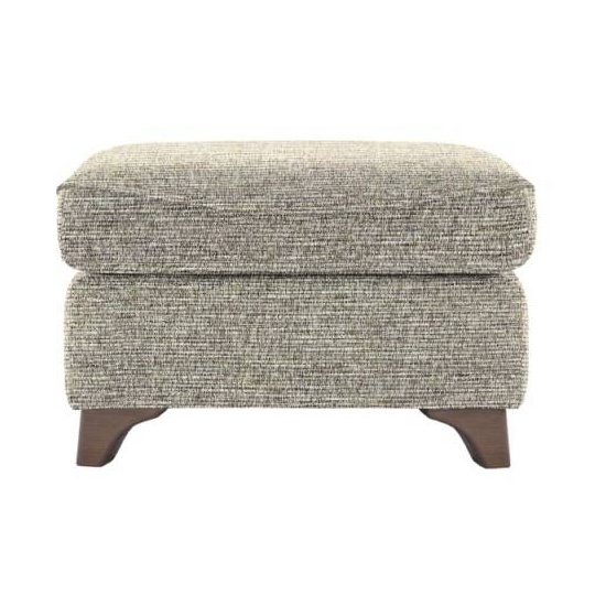 G Plan Jackson Fabric Footstool upholstered in A016 Graphene Earth