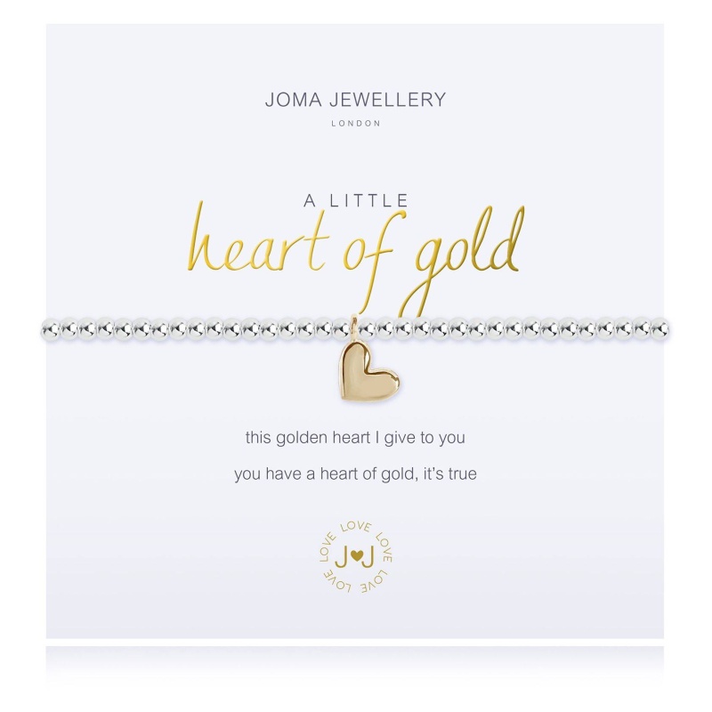 Joma Jewellery Gold A Little Heart Of Bracelet