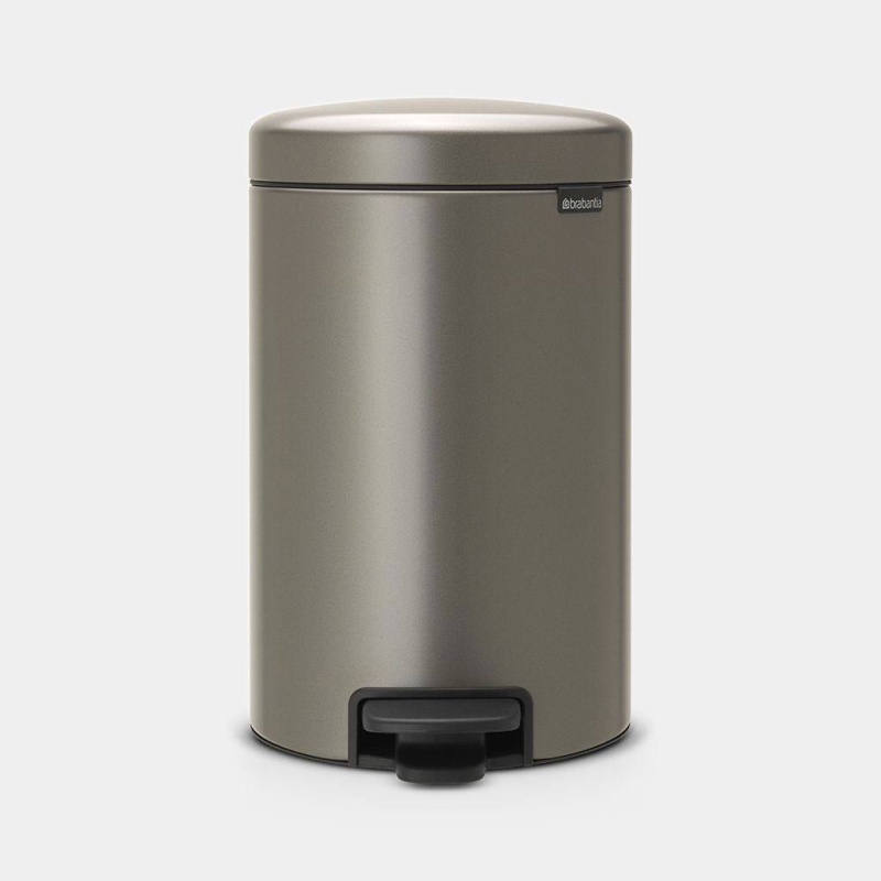 Brabantia Platinum Pedal Bin 12L