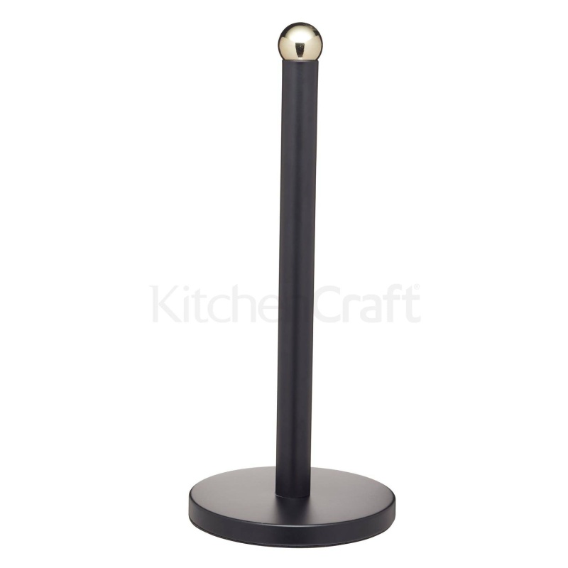 Masterclass Black Kitchen Towel Holder And Brass