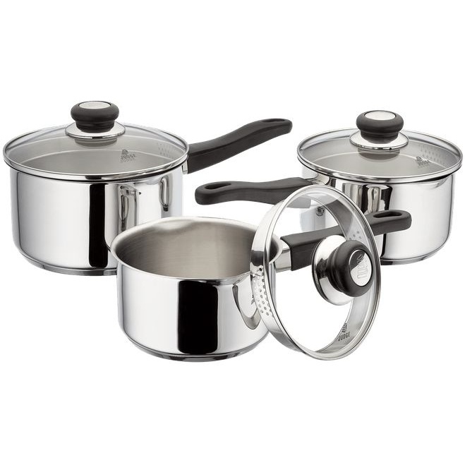 Judge Vista Draining 3 Piece Pan Set