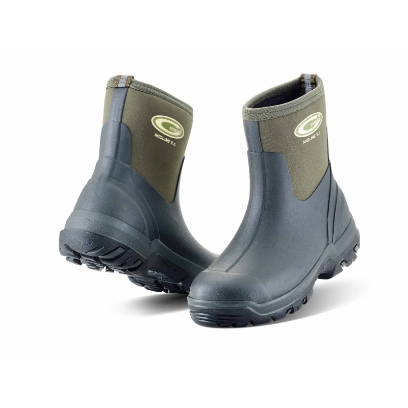 Grubs Midline 5.0 Moss Green Wellington Boots