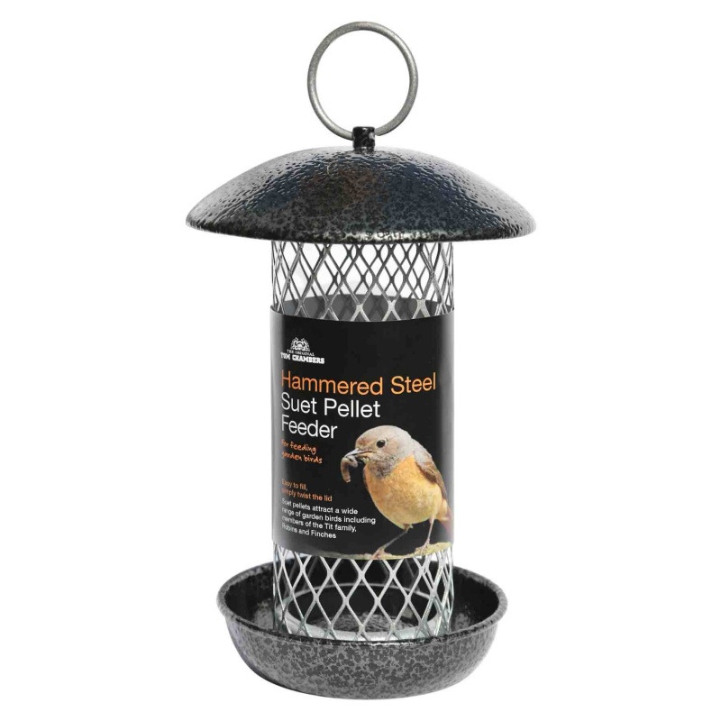 Tom Chambers Hammered Steel Suet Pellet Feeder