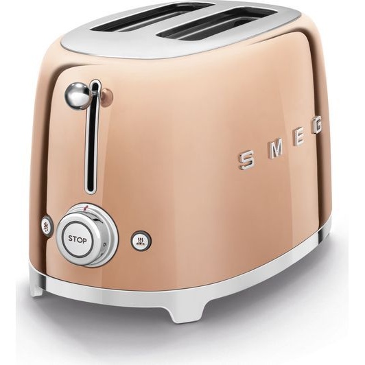 Smeg TSF01RGUK 2 Slice Toaster - Rose Gold